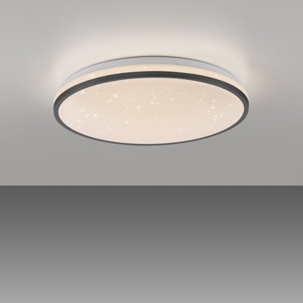 Plafonnier LED Ciel de nuit noir 3000 K intensité lumineuse variable