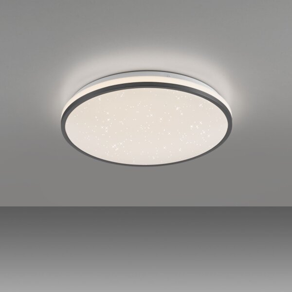 Plafonnier LED Ciel de nuit noir 3000 K intensité lumineuse variable
