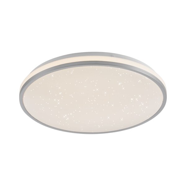 Lampe de plafonnier LED Ciel de nuit Argent Ø38 cm 20 W dimmable