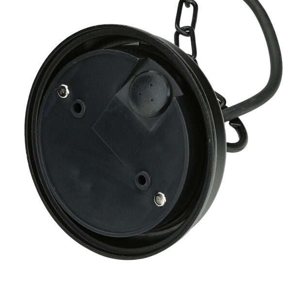 Lampe à suspendre noire IP43 Rustique Verre déglise