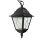 Lampe à suspendre noire IP43 Rustique Verre déglise