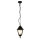 Lampe à suspendre noire IP43 Rustique Verre déglise