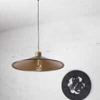 XL Pendelleuchte schwarz/kupferfarben