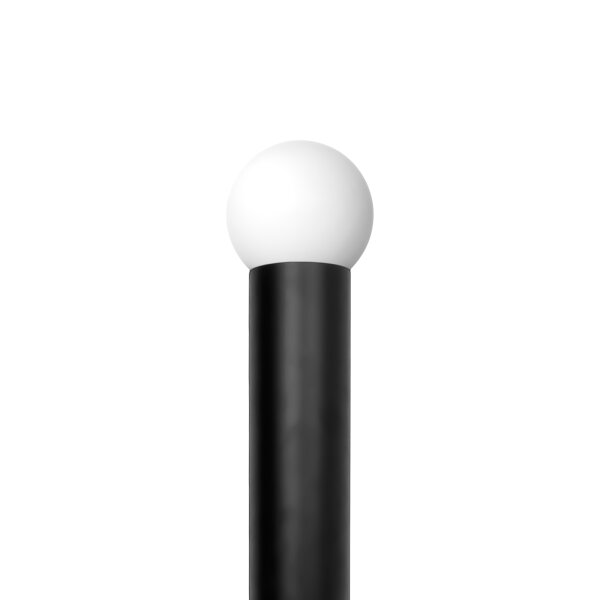 Stehlampe innen E14 101 cm Schwarz Weiß Messing Alu Glas