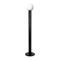 Stehleuchte innen 148 cm Schwarz Weiß Messing Glas...