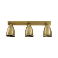 Wandleuchte Messing B: 40 cm schwenkbar in Bronze 3x E27