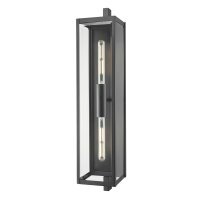 Außenleuchte IP44 H: 81 cm groß Schwarz 2x...