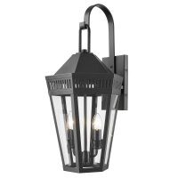Wandlampe au&szlig;en Schwarz 58,5 cm hoch IP23 2x E14...