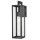 Wandleuchte außen Schwarz Edelstahl Glas H: 45,8 cm IP23 E27