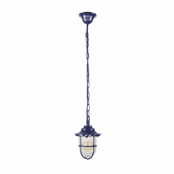 Pendelleuchte außen Messing Glas E27 IP54 rund D: 16 cm