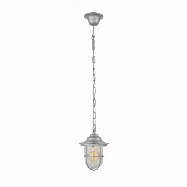Außenleuchte Echt-Messing Glas E27 IP54 rund D: 16 cm
