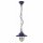 Hängeleuchte außen Messing Glas E27 IP54 Ø 23 cm Blau