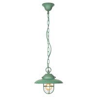 Außenleuchte Messing Glas E27 IP54 D: 23 cm...