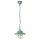 Außenleuchte Messing Glas E27 IP54 D: 23 cm Grün antik