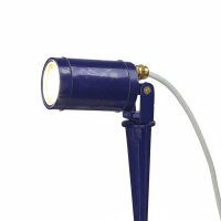 Stehleuchte außen Echt-Messing 27 cm hoch mit...