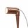 Außenlampe Messing massiv 27 cm Erdspieß IP64 in Kupfer