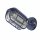 Außenwandlampe Echt-Messing Glas H: 15,5 cm IP64 Blau