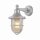 Wandlampe außen Messing Glas 27 cm hoch IP64 Grau E27