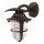 Wandlampe au&szlig;en Echt-Messing Glas 24 cm hoch IP64 E27