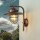 Außenwandlampe Messing Glas 30 cm hoch IP43 E27 Maritim