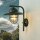 Außenleuchte Wand Messing Glas 30 cm hoch IP43 Grün E27