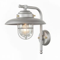 Außenwandleuchte Echt-Messing Glas E27 IP43 H: 30 cm