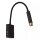 Wandlampe Metall Schwarz Gold Schalter USB verstellbar