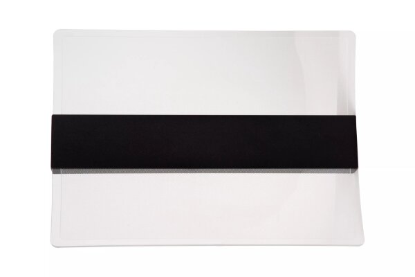 LED Wandleuchte Metall IP44 B:39 cm Schwarz 3000 K 12 W