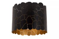Deckenleuchte Schwarz Gold Metall Ø25,5 cm E27 Modern