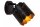 Wandstrahler Metall Schwarz Gold E14 L:12 cm Modern