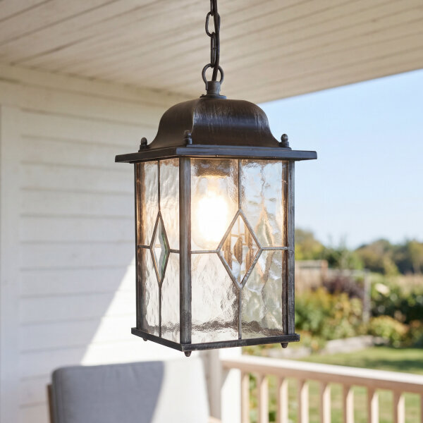 Suspension THOMPSON Verre déglise IP43 extérieur