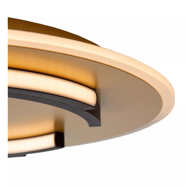 LED Deckenleuchte Gold Schwarz Modern Ø39,6 cm 2700 K