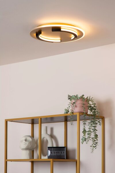 LED Deckenleuchte Gold Schwarz Modern Ø39,6 cm 2700 K