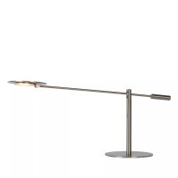 LED Schreibtischlampe Metall in Chrom 50 cm beweglich