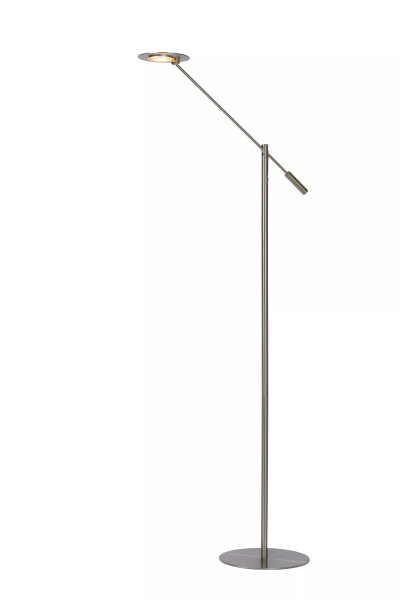 LED Stehlampe Metall 140 cm 3000 K flexibel in Chrom