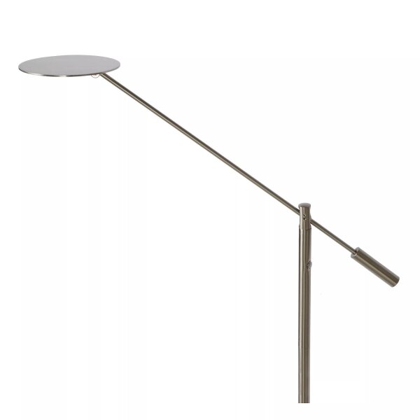 LED Stehlampe Metall 140 cm 3000 K flexibel in Chrom
