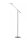 LED Stehlampe Metall 140 cm 3000 K flexibel in Chrom
