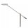 LED Stehlampe Metall 140 cm 3000 K flexibel in Chrom
