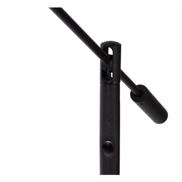 LED Stehlampe Metall 140 cm 3000 K 9 W flexibel Schwarz