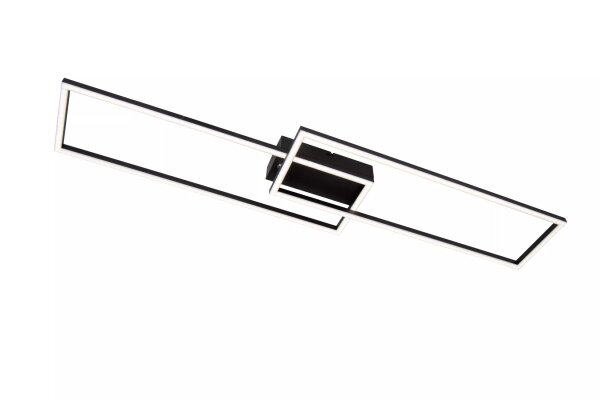 LED Deckenlampe Aluminium Schwarz 2700-4000 K flach