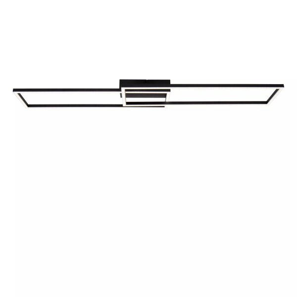 LED Deckenlampe Aluminium Schwarz 2700-4000 K flach