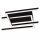 LED Deckenlampe Aluminium Schwarz 2700-4000 K flach