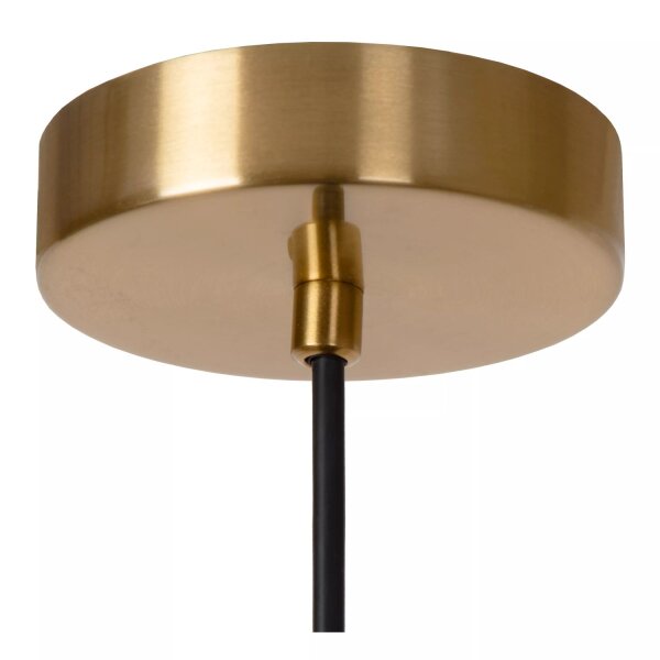 Runde Hängelampe Papier Gold Schwarz E27 Ø52 cm Modern