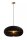 Runde Hängelampe Papier Gold Schwarz E27 Ø52 cm Modern