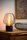Tischlampe Rauchglas Metall Grau blendarm E27 29,5 cm