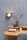 Wandlampe Glaskugel Metall Grün Weiß G9 wohnlich