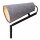Tischlampe Filz Metall Modern Schwarz Grau E14 51,5 cm
