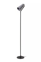 Stehlampe Filz Metall Modern Grau Schwarz E14 152 cm