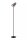 Stehlampe Filz Metall Modern Grau Schwarz E14 152 cm