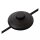 Stehlampe Filz Metall Modern Grau Schwarz E14 152 cm